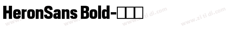 HeronSans Bold字体转换